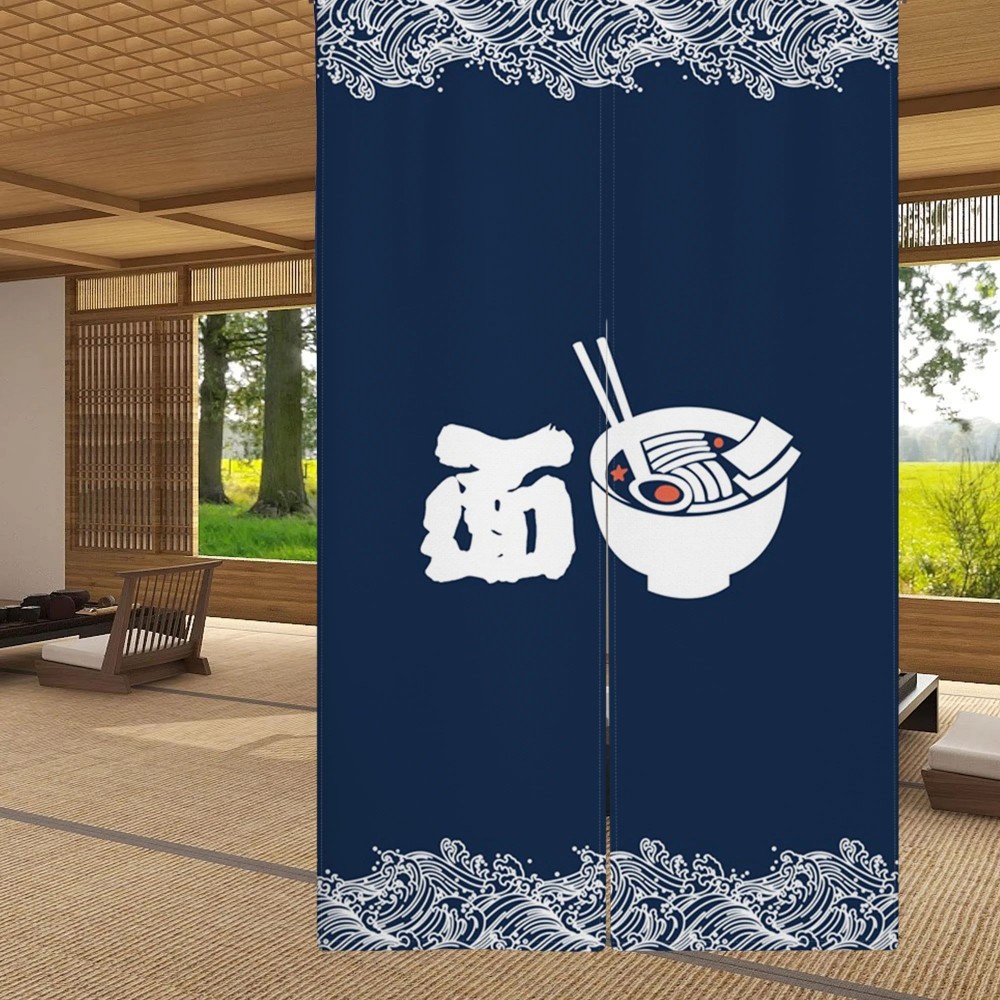 Interior Design Youtube - Japanese Linen Door Curtain Mount Fuji