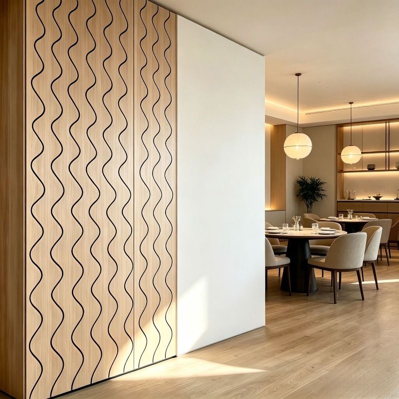 PVC Wood Grain Slat Wall Panel - Wall Panel 3D Texture recension och pris