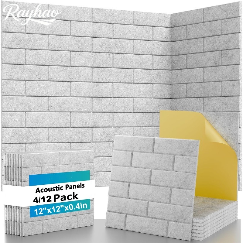 High Density Sound Absorbing F - Wall Panel 3D Texture recension och pris