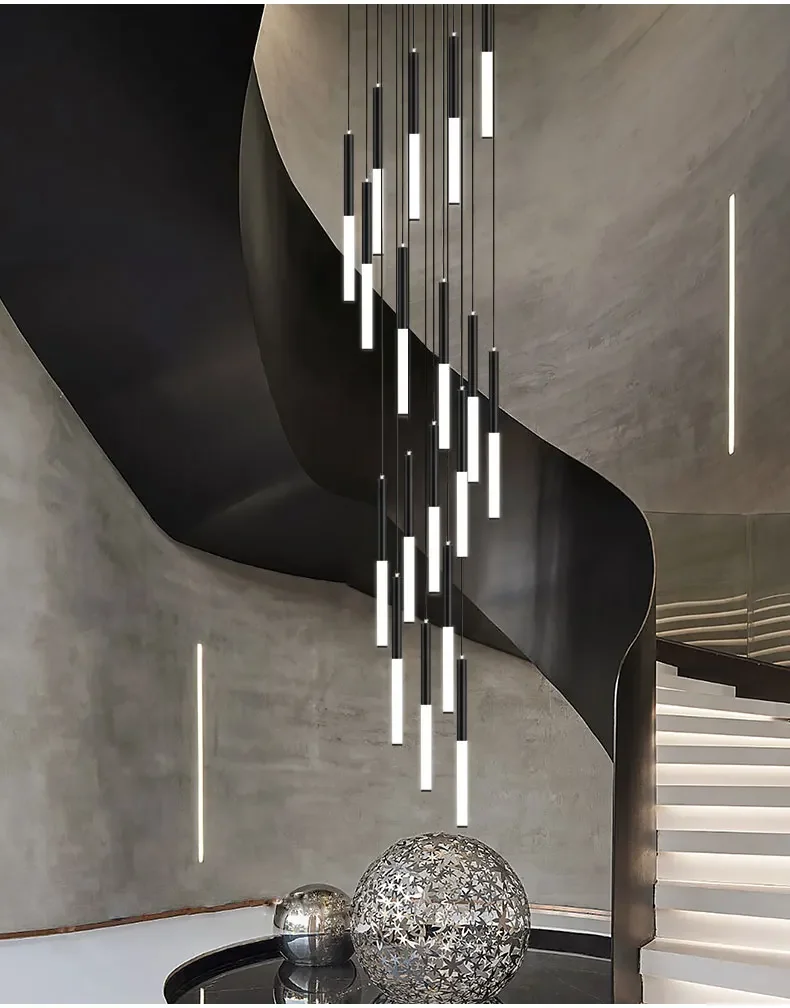 Modern LED Creative Black Roun - Interior Design Youtube recension och pris