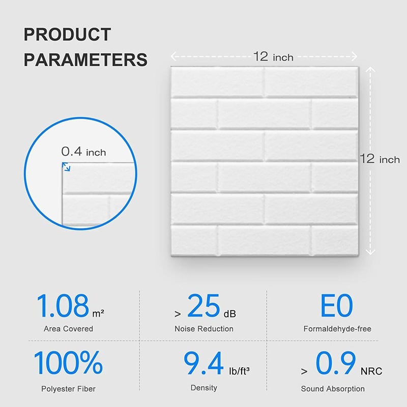 Brick Texture Soundproof Wall  - Wall Panel 3D Texture recension och pris