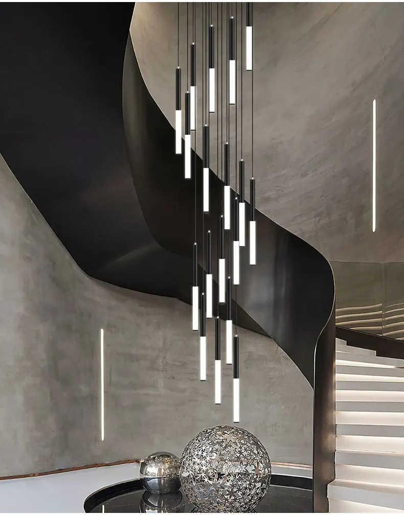 Modern LED Creative Black Roun - Interior Design Youtube recension och pris