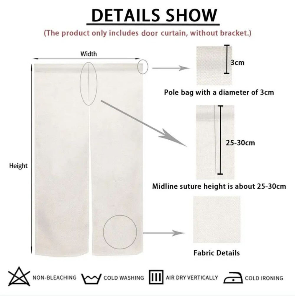 Japanese Linen Door Curtain Mo - Interior Design Youtube recension och pris