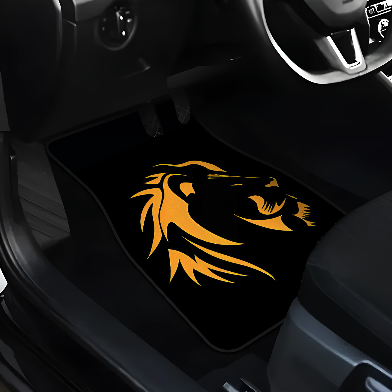 4pcs Auto Floor Mats With Lion - Interior Design Visualizer recension och pris