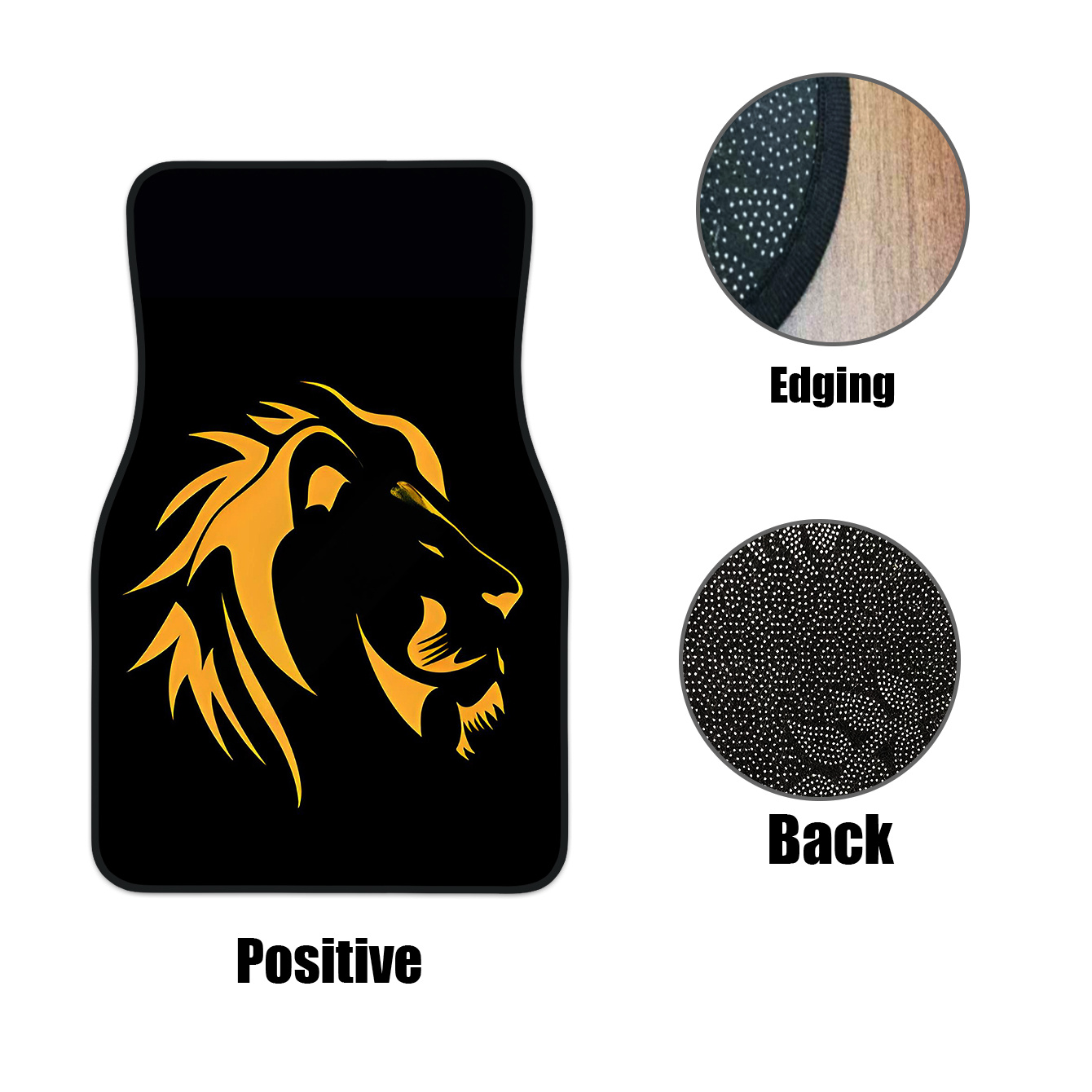 4pcs Auto Floor Mats With Lion - Interior Design Visualizer recension och pris