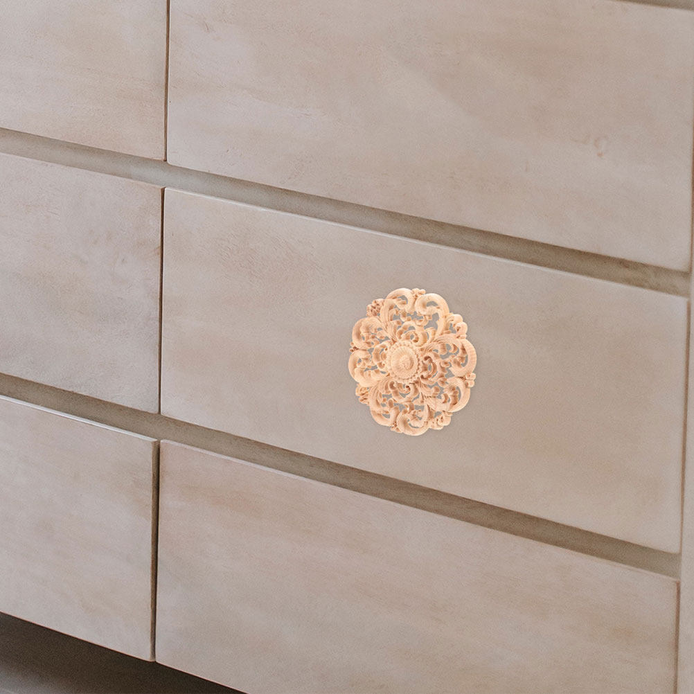 Premium Solid Wood Carved Appl - Interior Design Visualizer recension och pris