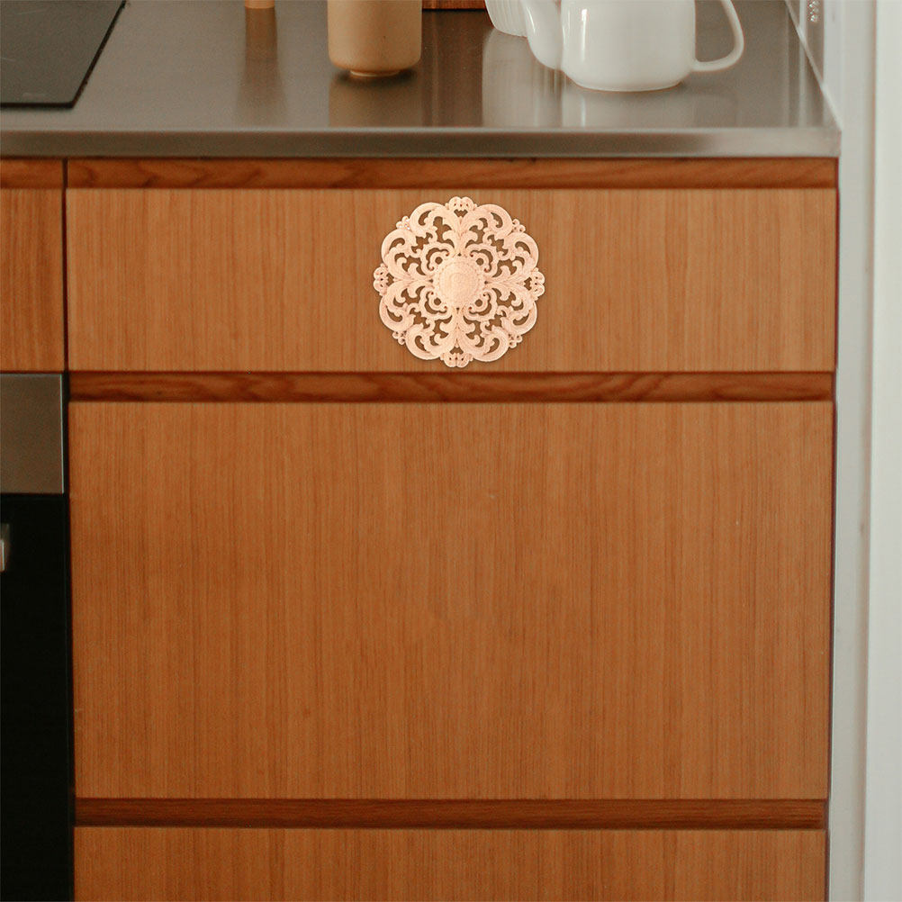 Premium Solid Wood Carved Appl - Interior Design Visualizer recension och pris