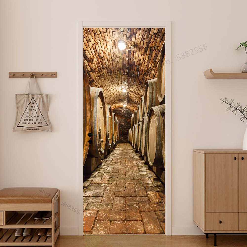 Imitation Wood Door Sticker Re - Interior Design Home recension och pris