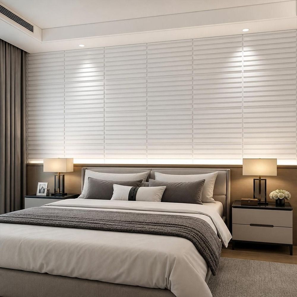 White 3D Wall Panel 50*50cm Em - Wall Panel 3D Texture recension och pris
