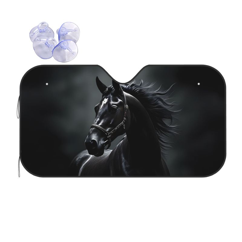 Black Horse Pattern Sun Visor  - Interior Design Its recension och pris
